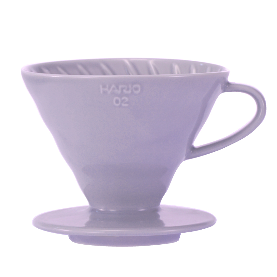 Hario Colour Edition V60-02 dripper - keramický světle fialový + 40 filtrů