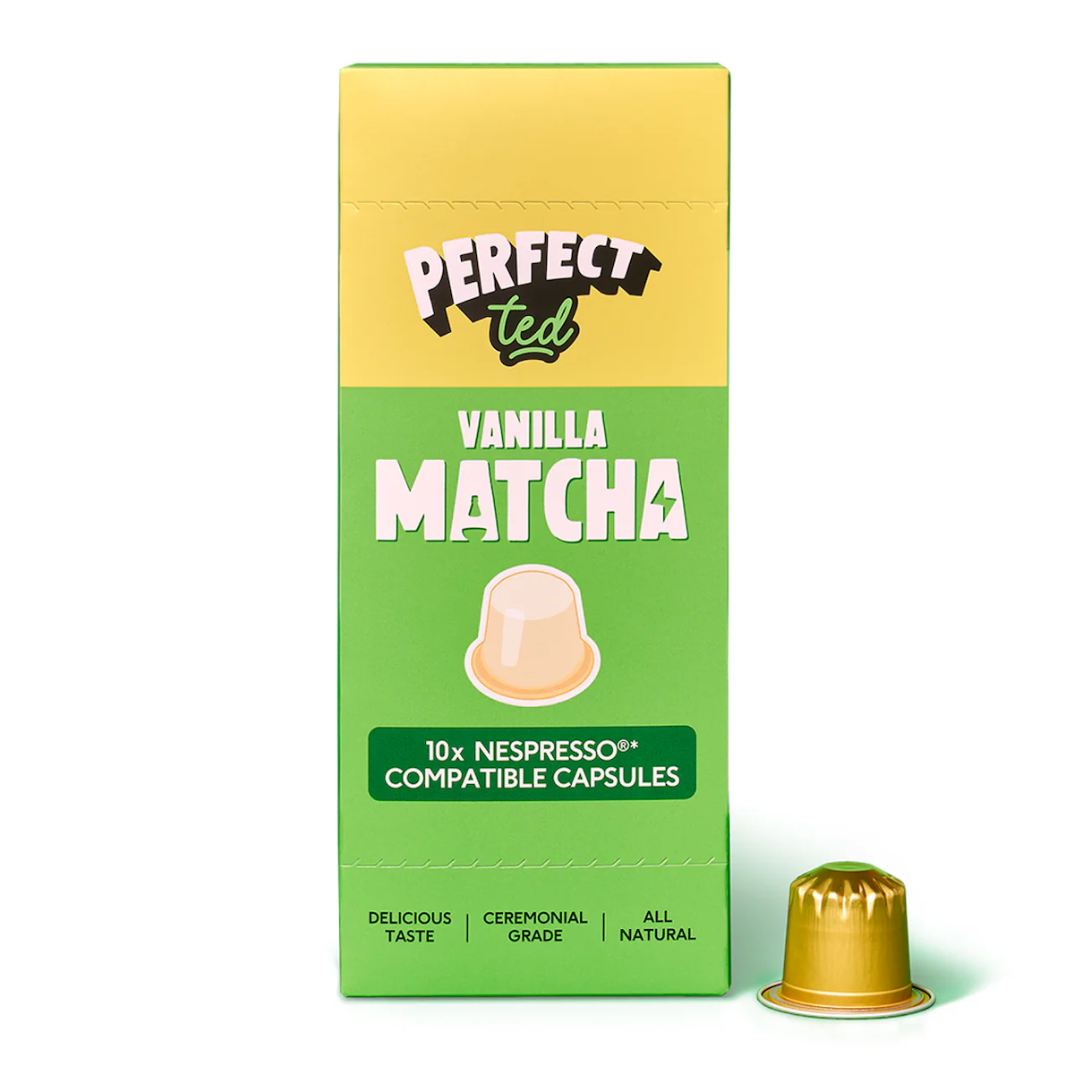 PerfectTed Matcha - vanilka - nespresso kapsle 10ks/bal.