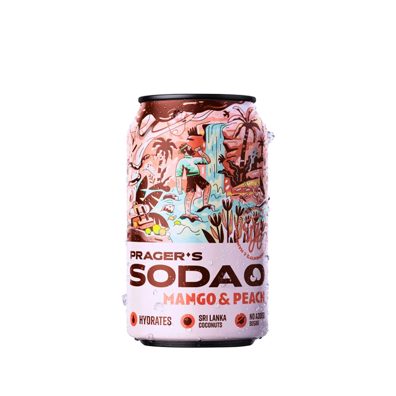 Prager's Soda - Mango & broskev - 330ml