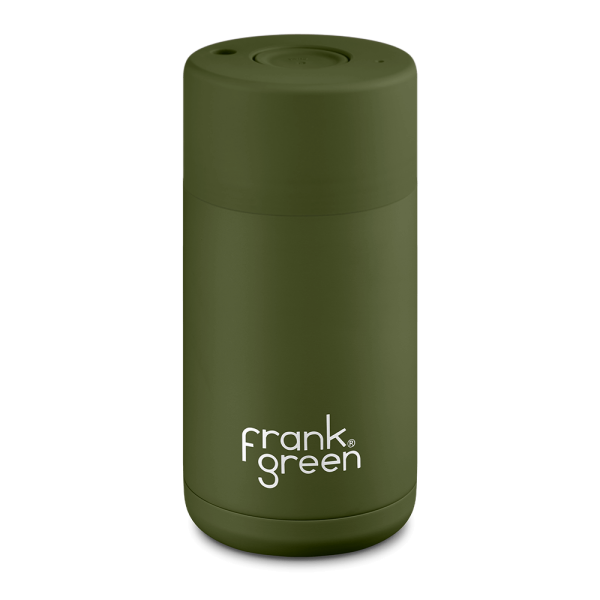 Frank Green Ceramic 355 ml nerezový - khaki - ZÁNOVNÍ