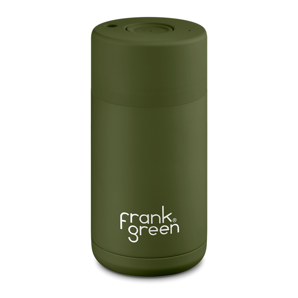 Frank Green Ceramic 355 ml nerezový - khaki - ZÁNOVNÍ