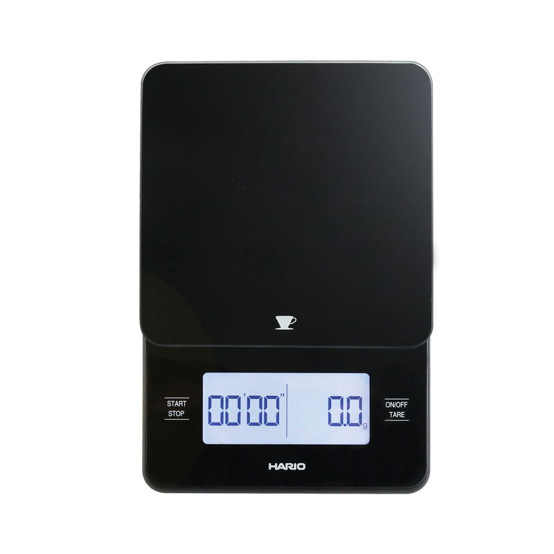 Hario Barista Glass Scale (VSTGB-2000-B) - digitální váha - černá