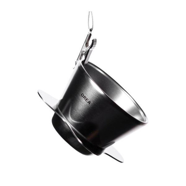 Orea O1 Brewer - RAW Steel - compact unibody flat bottom brewer