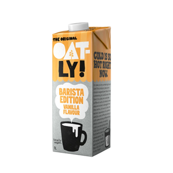 Oatly Barista Vanilla - ovesný nápoj barista s příchutí vanilky