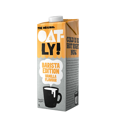 Oatly Barista Vanilla - ovesný nápoj barista s příchutí vanilky