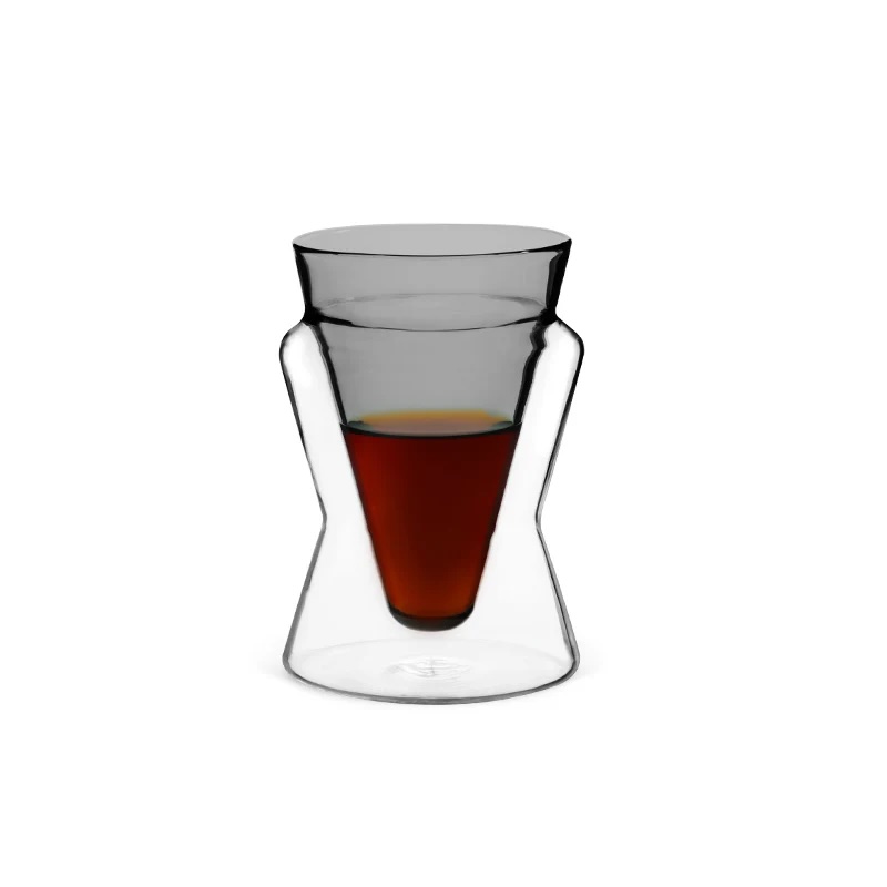 MHW-3BOMBER DW V-Shaped dvoustěnná sklenička - 130 ml - černá