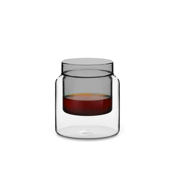 MHW-3BOMBER DW H-Shaped dvoustěnná sklenička - 160 ml - černá
