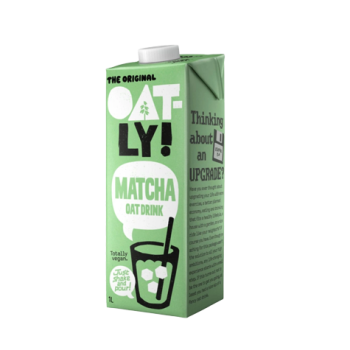 Oatly Oat Matcha - ovesný nápoj s příchutí matchy