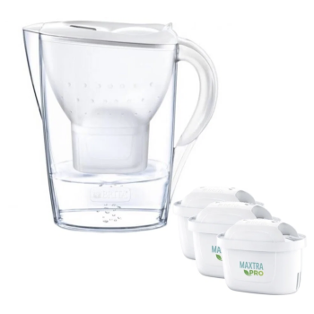 Brita Marella filtrační konvice - 2,4l - bílá + 3 filtry Maxtra Pro Pure Peformance