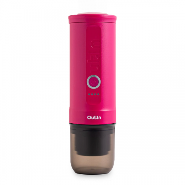 Outin Nano Portable Espresso Machine - Fuchsia Pink (Crimson Red) II (použité)