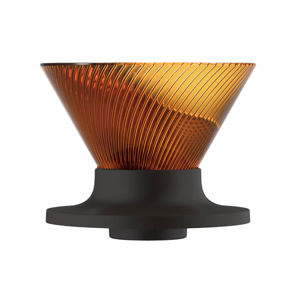 Hario NEO V60-01 Dripper - tritanový dripper pro rychlejší extrakci - amber