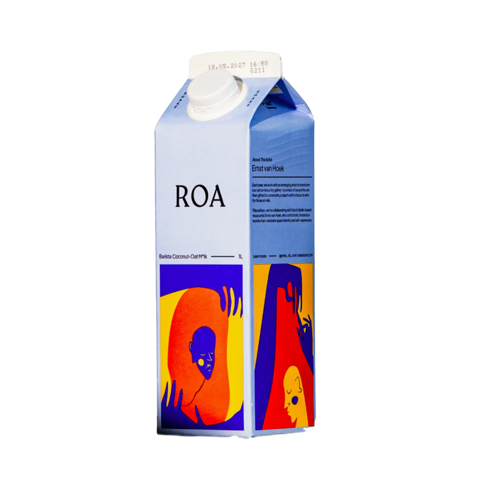 Roa Oat Barista Coconut - Ovesný kokosový nápoj pro baristy - 1l