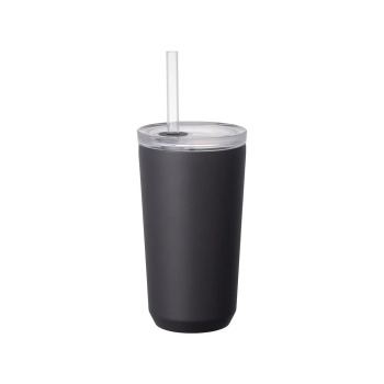 Kinto To Go Tumbler - termohrnek s brčkem - 480ml - black