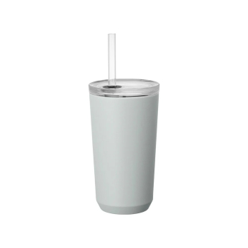 Kinto To Go Tumbler - termohrnek s brčkem - 480ml - ice gray