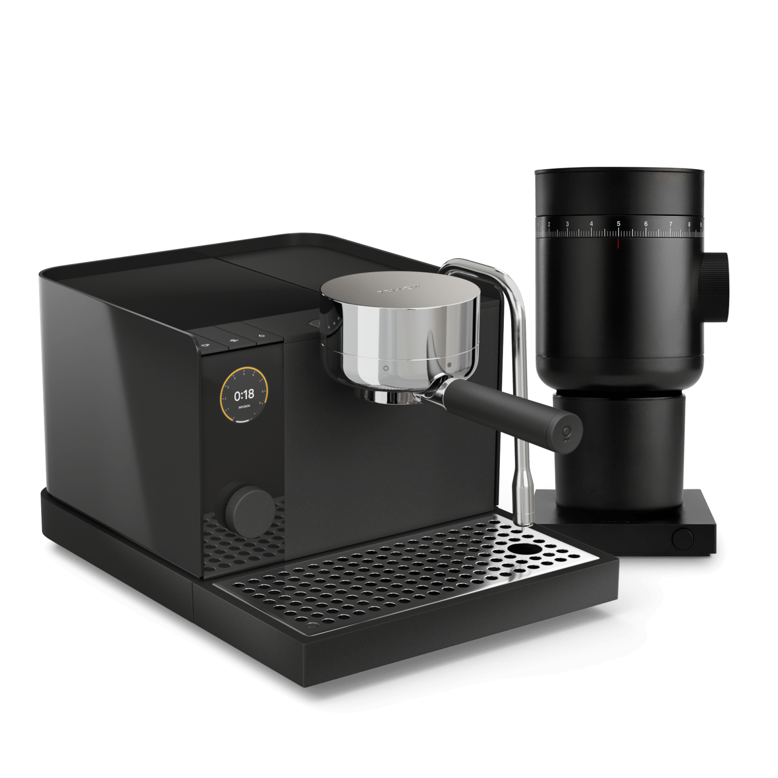 Fellow Espresso Series 1  + Opus Gen 2 Grinder bundle - black