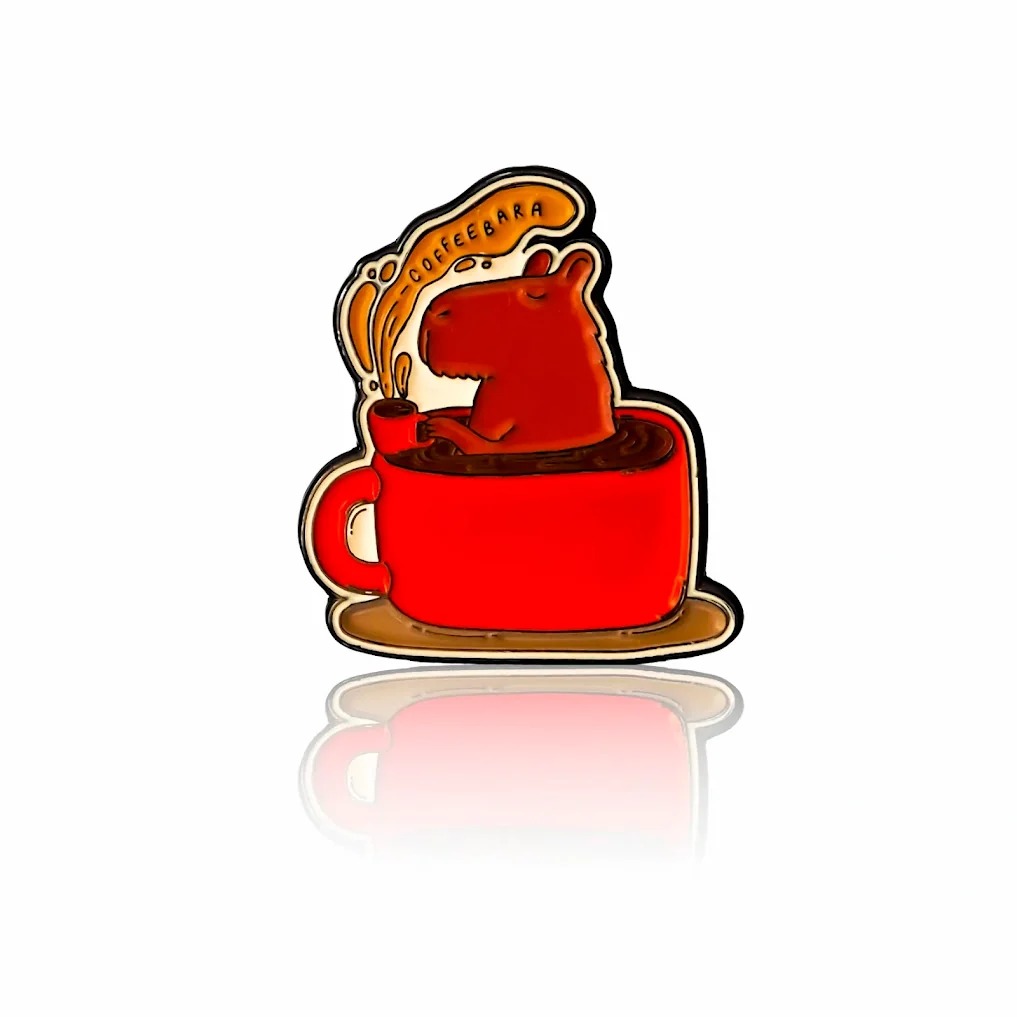 Pinbox - Coffeebara - kovová brož