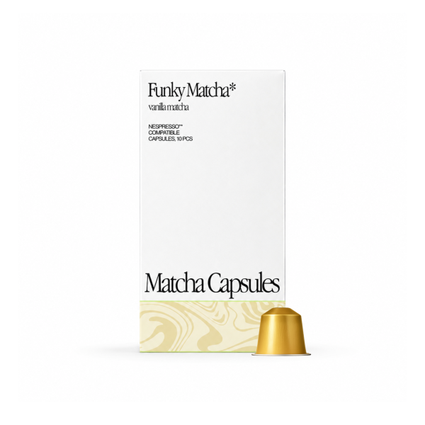 Funky Matcha vanilkové matcha kapsle - 10 ks