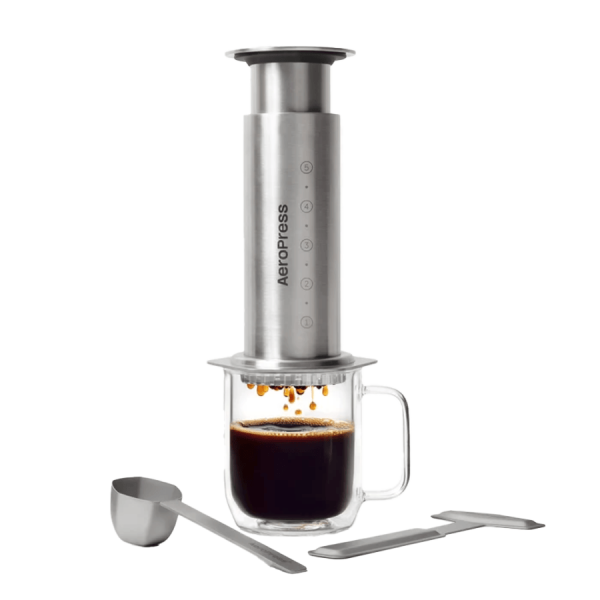 Aeropress Stainless Steel - celo-nerezový - stříbrný