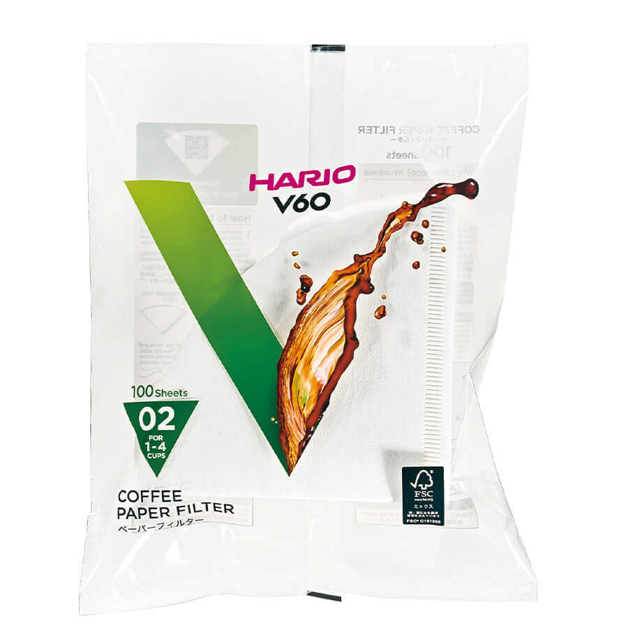 Papírové filtry pro Hario V60-02 - 100 ks