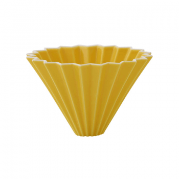 Origami dripper keramický S - žlutý