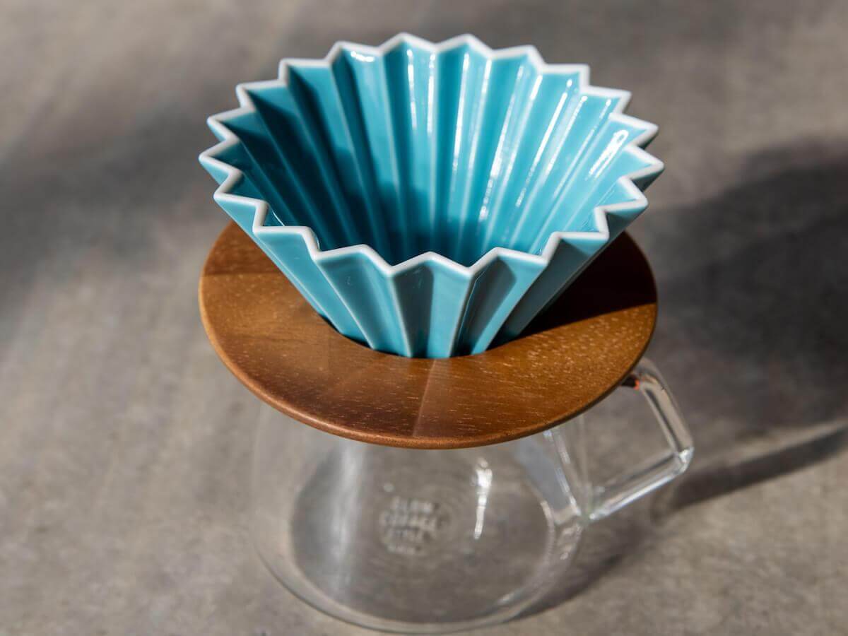 Origami dripper keramický S tyrkysový Kofio.cz