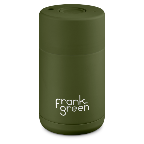 Frank Green Ceramic  295 ml nerezový - khaki
