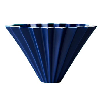 Origami dripper keramický M - matně tmavě modrý