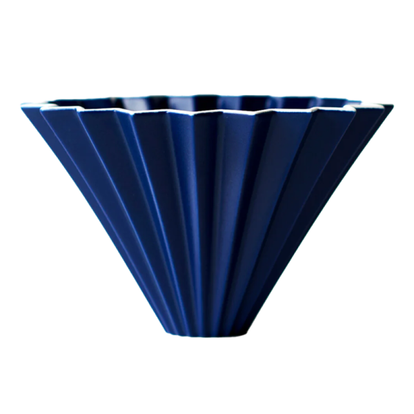 Origami dripper keramický M - matně tmavě modrý
