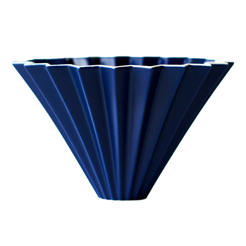 Origami dripper keramický M - matně tmavě modrý