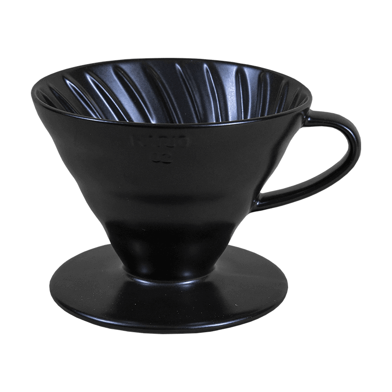 Dripper Hario V60-02 - keramický černý + 40 filtrů