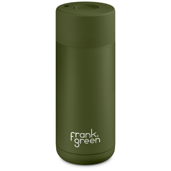 Frank Green Ceramic 475 ml nerezový - khaki