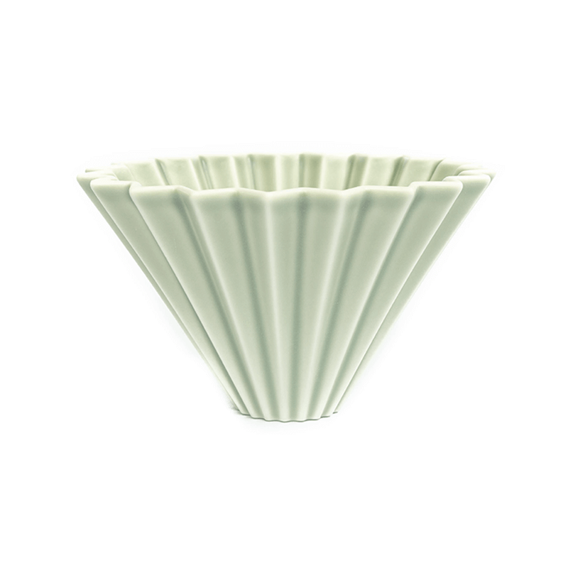 Origami dripper keramický S - matně zelený