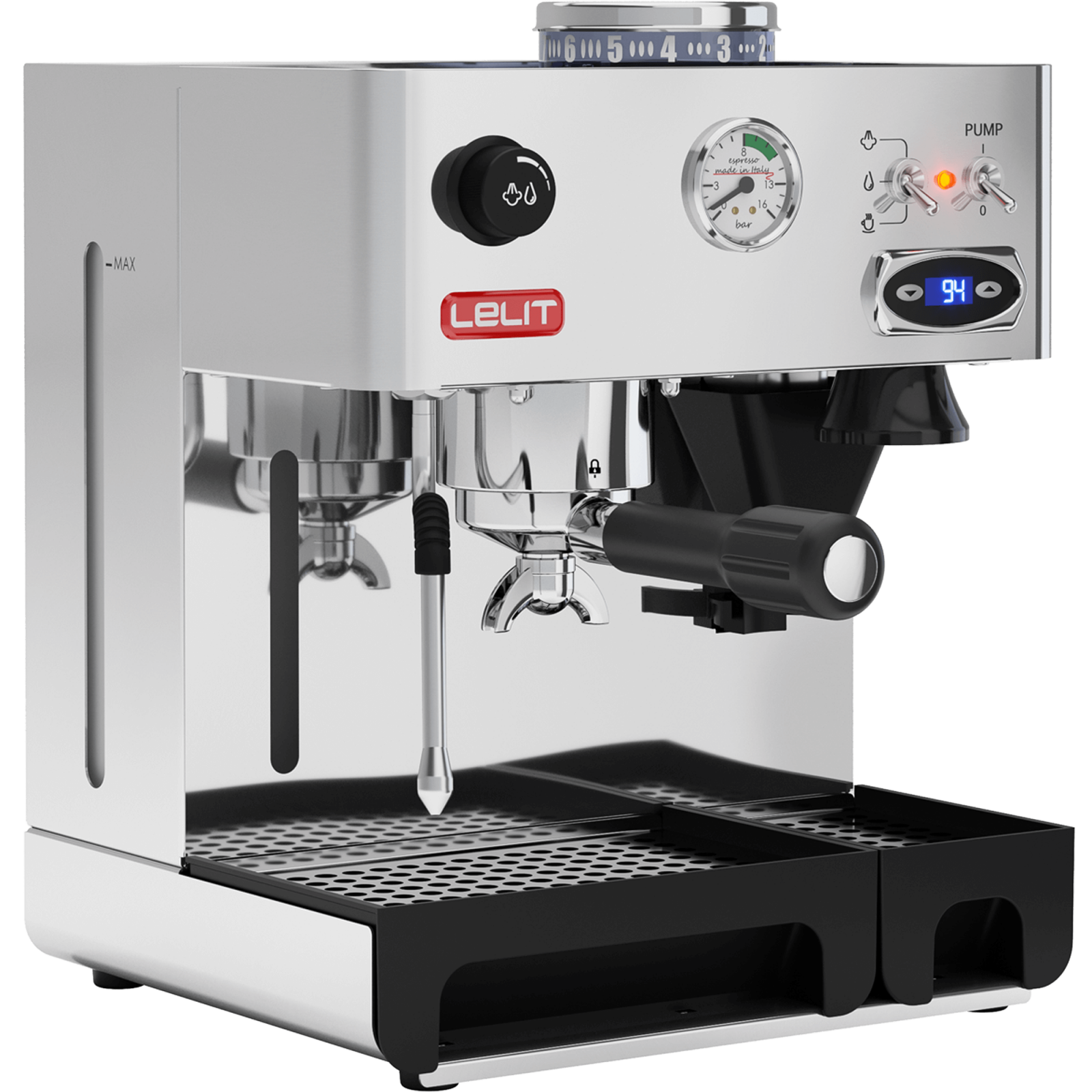 Lelit Anita PL042TEMD espresso kávovar - stříbrný
