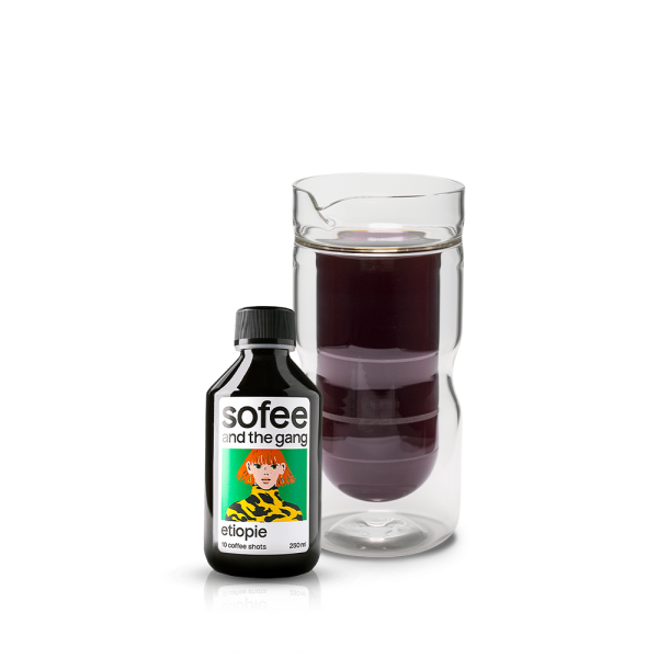 Sofee set - konvička ze skla od Orgoj Chorchoj + Sofee 250ml