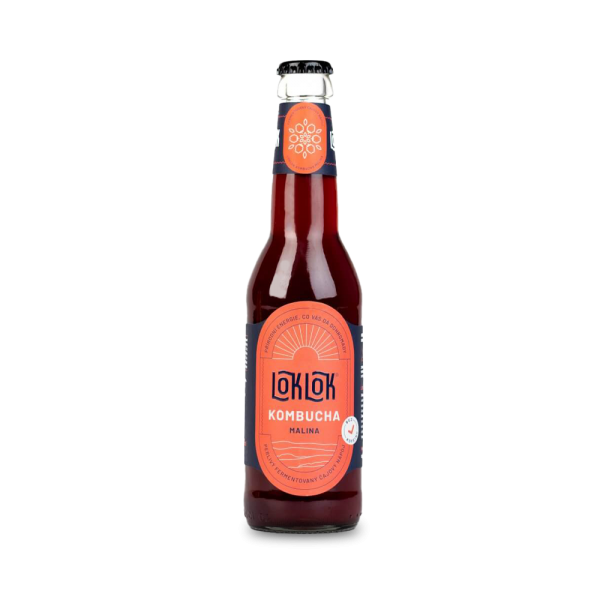 Loklok kombucha - malinová 330 ml