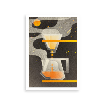 Adriana Vala kávový plakát – Filtrovaná káva