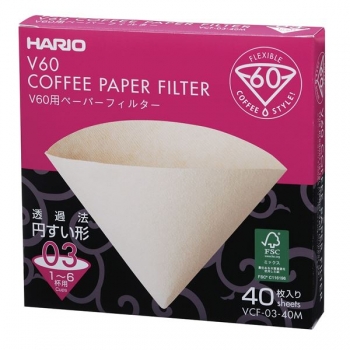 Hario papírové filtry Misarashi V60-03 - 40 ks