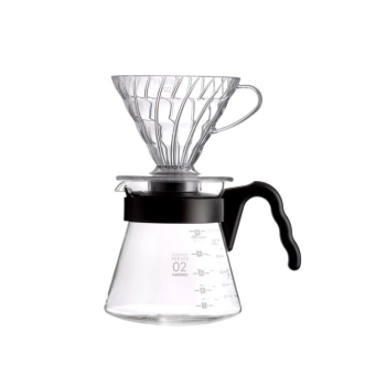 Hario V60-02 Craft Coffee Maker kit - černá plastová sada