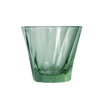 Loveramics Twisted Cortado Glass 120ml - zelená
