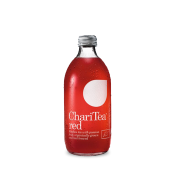 ChariTea red - ledový čaj Rooibos s mučenkou BIO 330ml