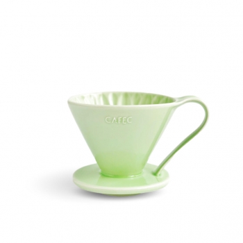 Cafec Arita Ware Flower dripper 4 - zelený
