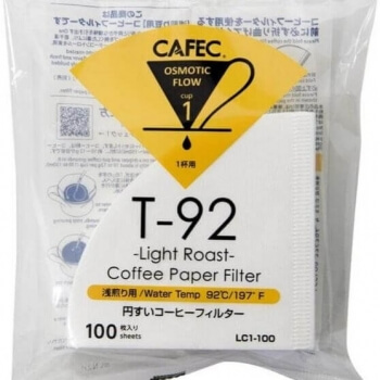 Cafec Light Roast Papírové filtry vel. 1 - 100 ks