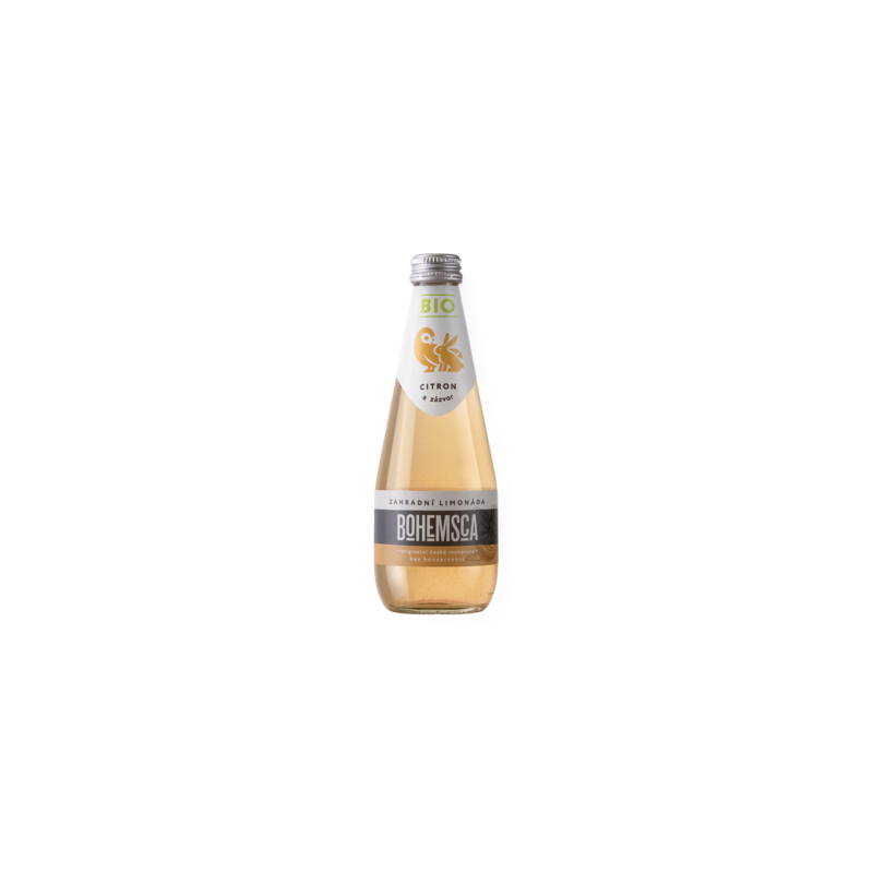Bohemsca BIO Zahradní limonáda 330ml - citrón a zázvor