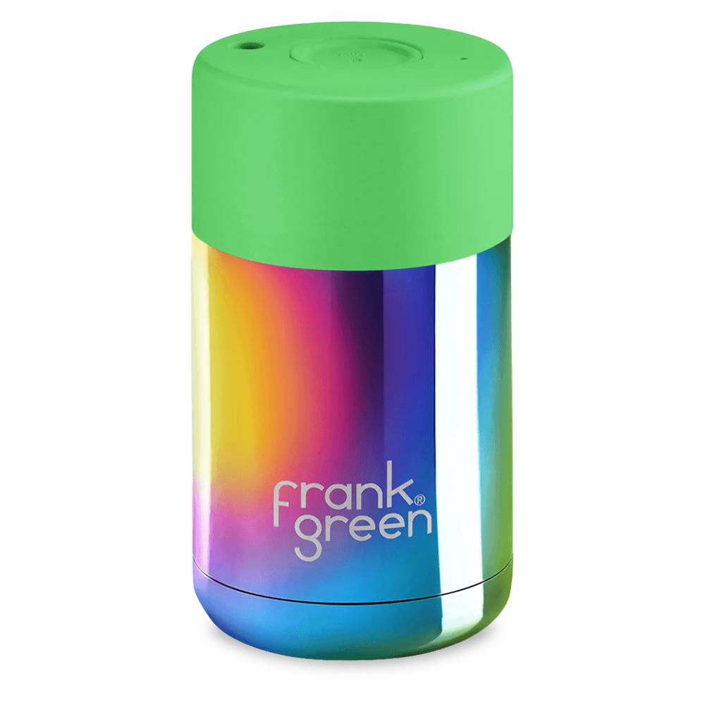 Frank Green Ceramic 295 ml nerezový - chrome rainbow / neon green