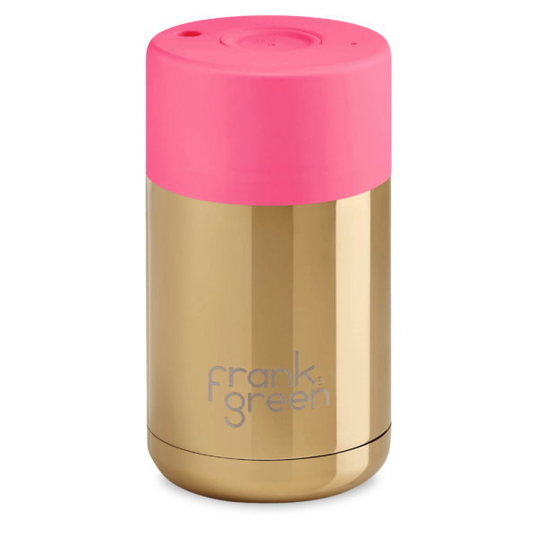 Frank Green Ceramic 295 ml nerezový - chrome gold / neon pink