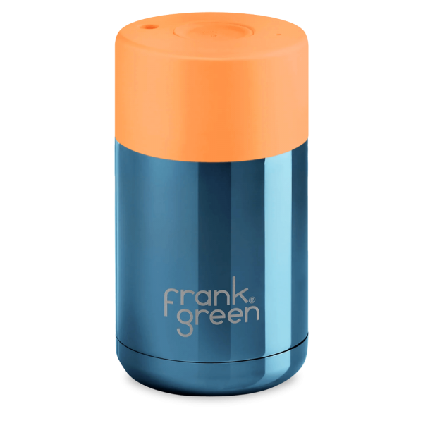 Frank Green Ceramic 295 ml nerezový - chrome blue / neon orange