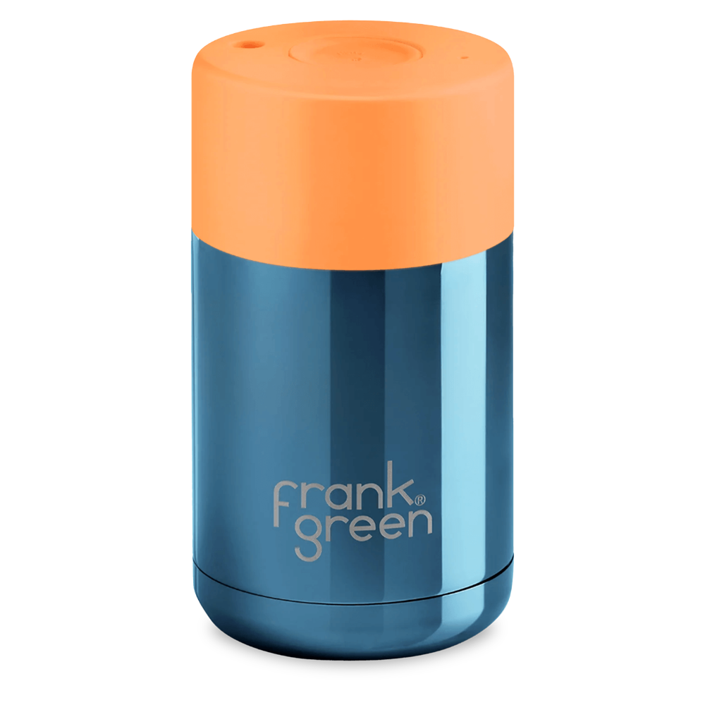 Frank Green Ceramic 295 ml nerezový - chrome blue / neon orange