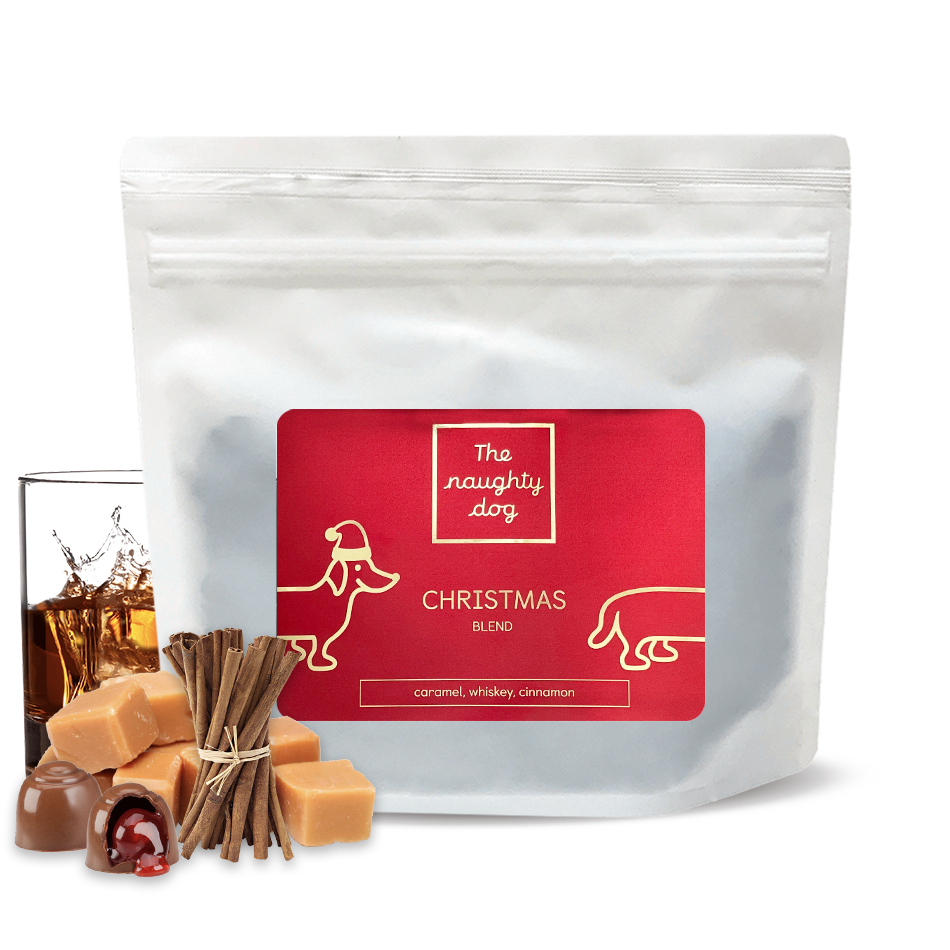 Výběrová káva The naughty dog CHRISTMAS blend - vánoční limitka - 1000g