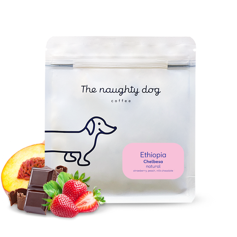 Výběrová káva The naughty dog Etiopie CHELBESA