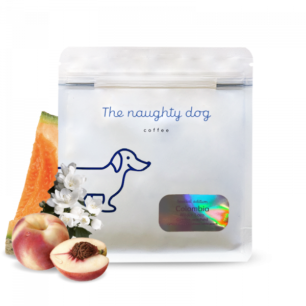Výběrová káva The naughty dog Kolumbie WILDER LAZO - 100g speciální edice